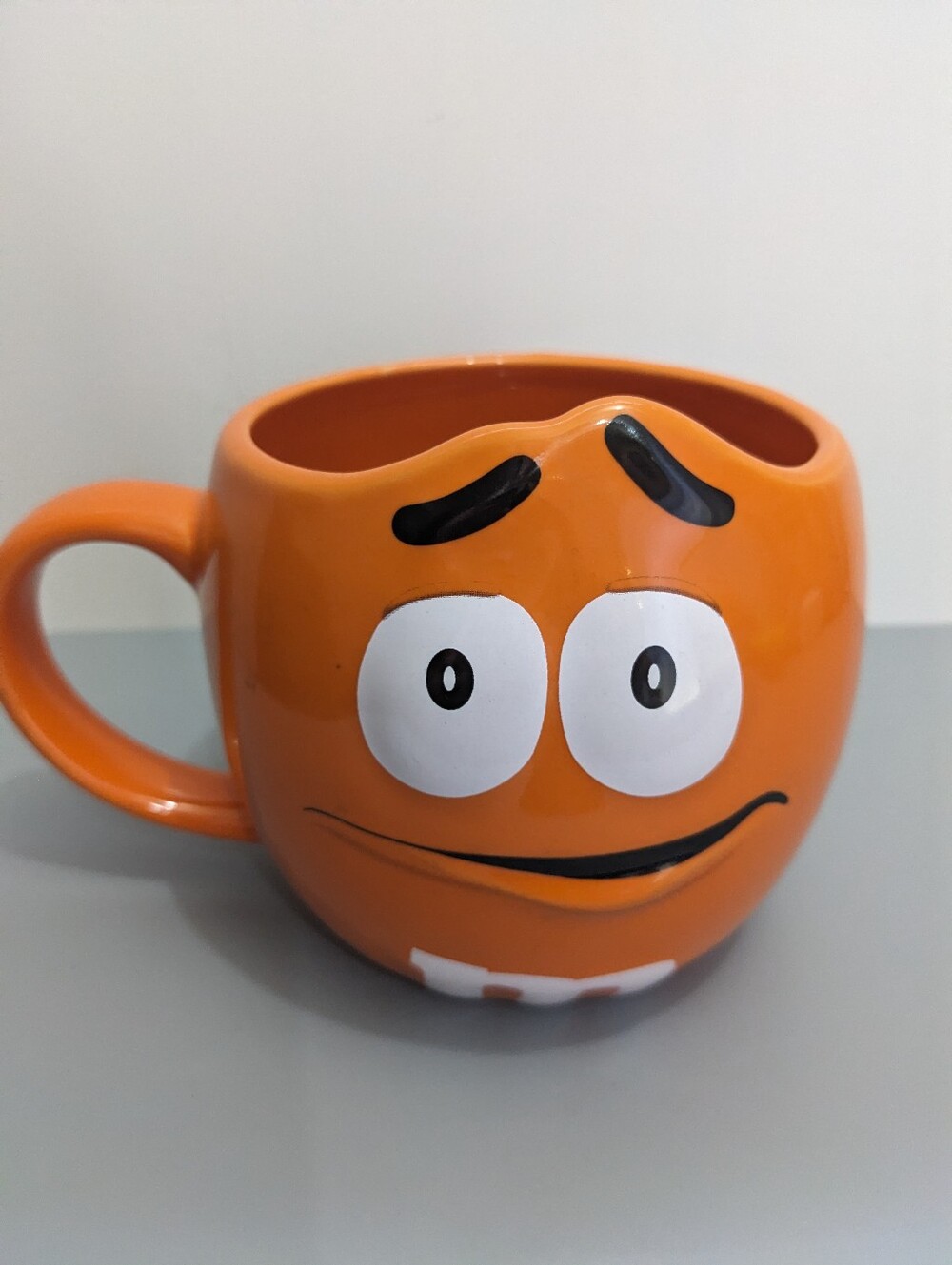 M And M Orange Character Mug Sixteen Ounce Heavy Ceramic M And M World 2000s Era